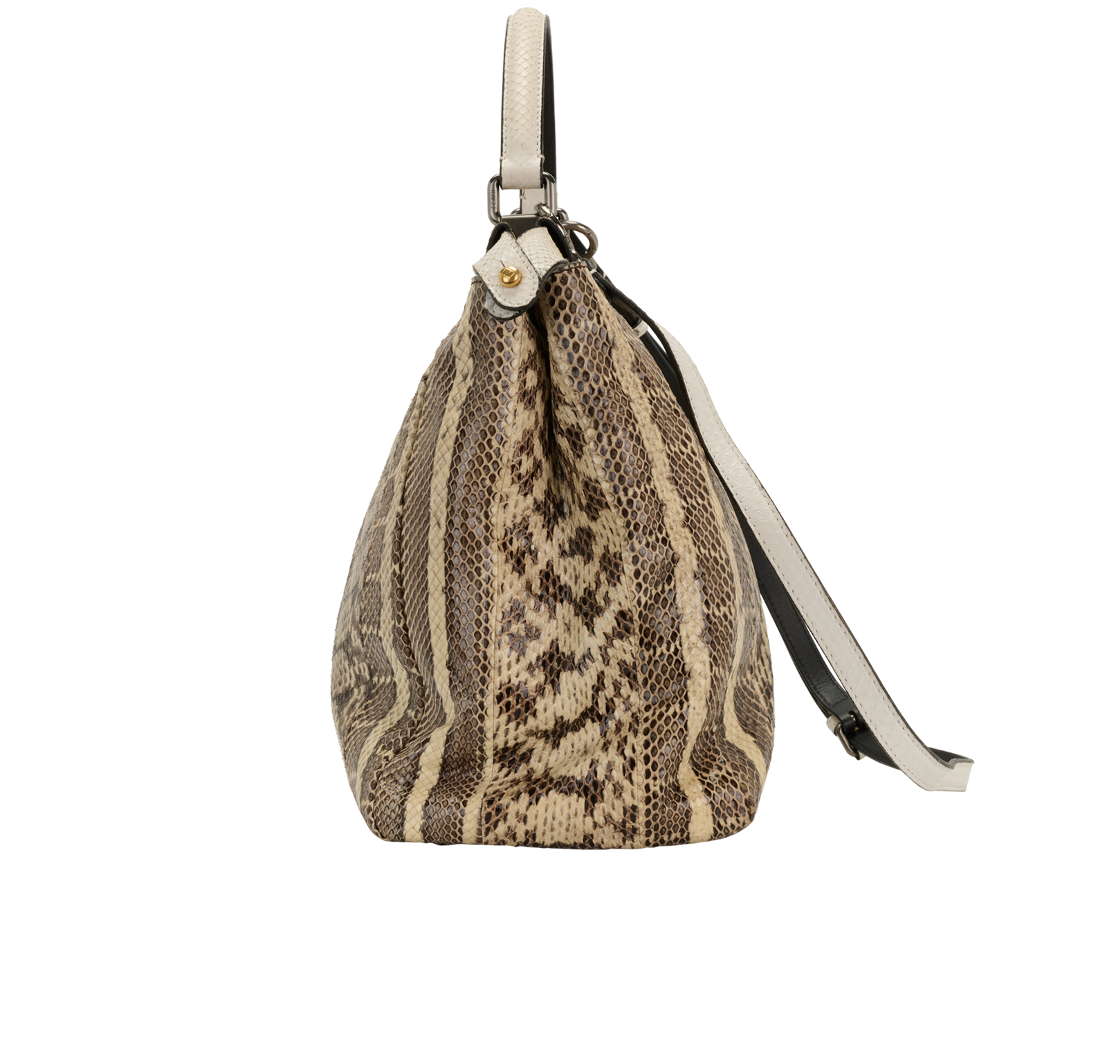 Large Peekaboo, &pound;1,900, Handbags, Beige, Python, Bottom view